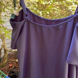 Spaghetti strap dress w/ off the shoulder sleeves